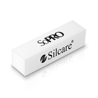 Abrasive buffer Silcare SoPRO 4-sided White