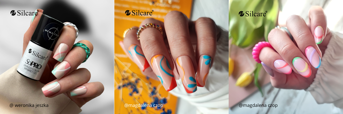 creative nail styling with patterns