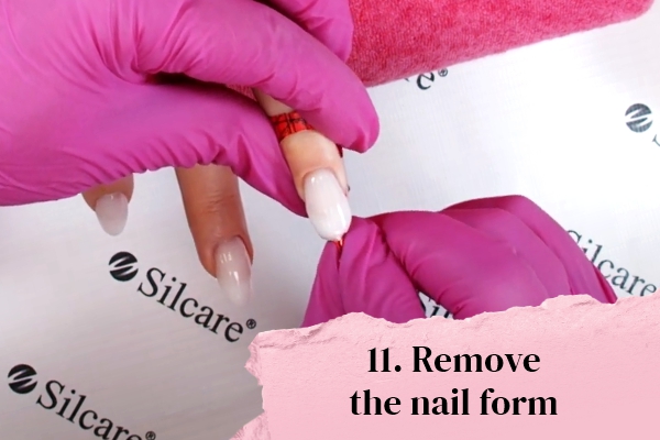 Remove the nail form