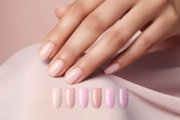 Romantic pink on your nails? Brush One Bottle Gel for your nails!