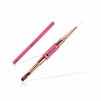 Nail brush for gel  nr. 8 and liner 11mm - rose tube