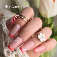 Farbiges French mit Blumenmuster - ein Look mit romantischer Note