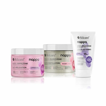 Set Nappa Lavendelsalz, Peeling und 15% Urea-Creme