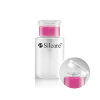 Bottle with pump Silcare Pink 120 ml