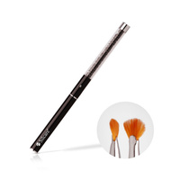 Ombre Brush with Crystals Black #04