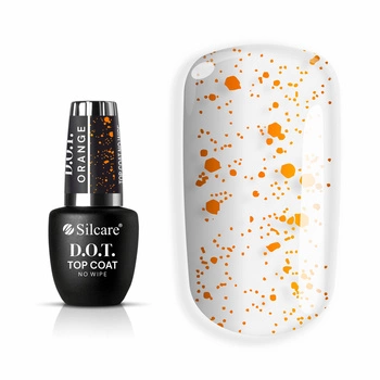 D.O.T. Top Coat Orange with particles 9 ml