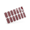 Express Manicure Set Flexy Gel Nail Sticker Simple Burgundy