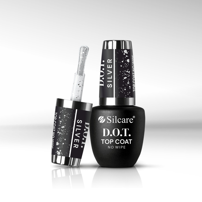 D.O.T. Top Coat Silver with particles 9 ml