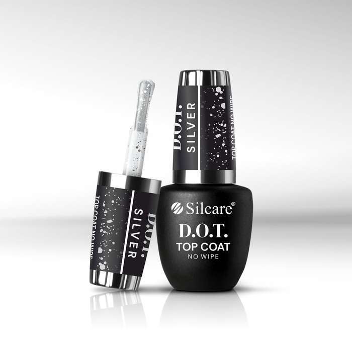 Top Coat con particelle D.O.T. Silver 9 ml