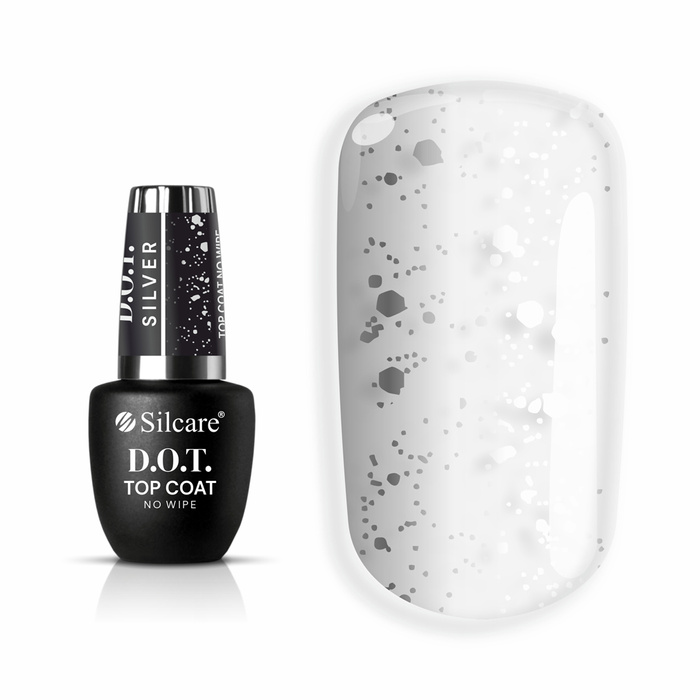 Top Coat con particelle D.O.T. Silver 9 ml