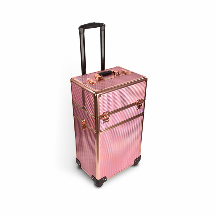 Kuferek kosmetyczny XXXL 4w1 walizka na kółkach obrotowych 360 stopni