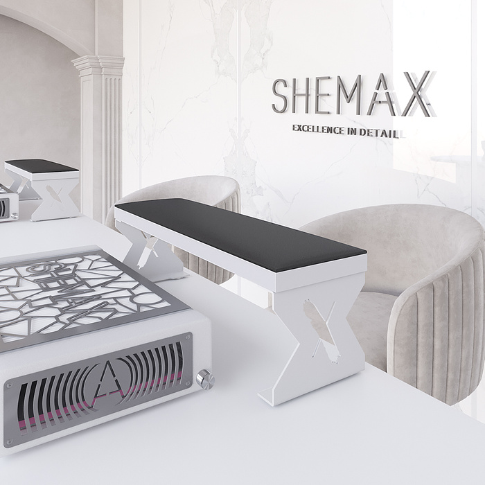 SHEMAX Maniküre-Unterlage Luxury - Schwarz & Weiß