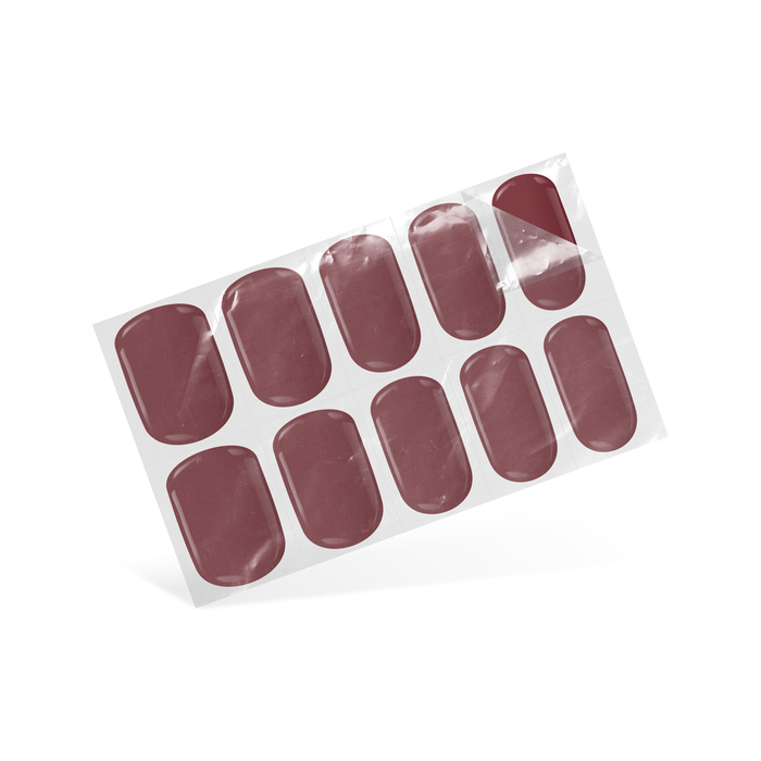 Express Maniküre Set Flexy Gel Nagelsticker Simple Bordeaux