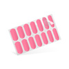 Nail Art. Stickers Gel Nails Simple neon pink 24 pcs.