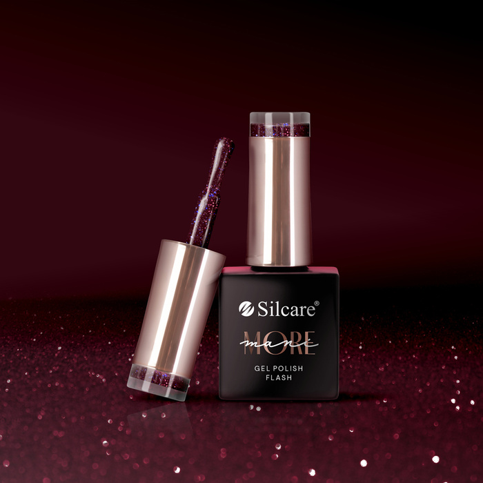 Hybrid nail polish maniMORE Flash Midnight STARDUST 10 g