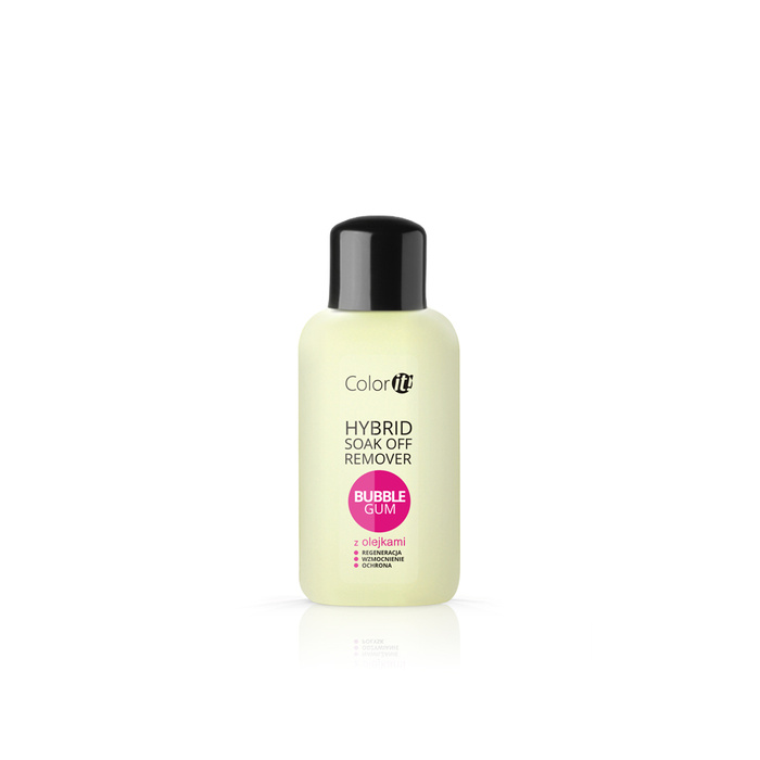 Hybrid Soak Off Remover COLOR IT with oils - Bubble Gum 150 ml