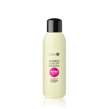 Hybrid Soak Off Remover COLOR IT z olejkami Bubble Gum 570 ml