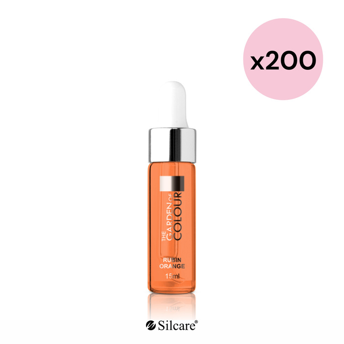 Oliwka do paznokci i skórek The Garden of Colour z pipetą Rubin Orange 15 ml (200 szt.)