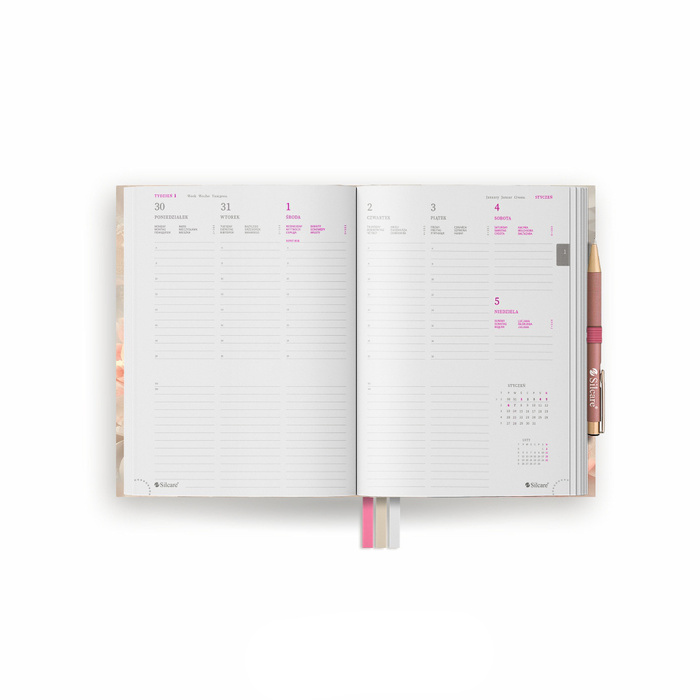 Set – Silcare 2025 book calendar + pen