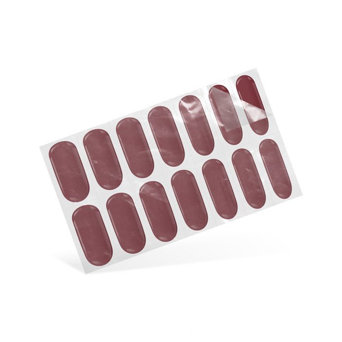 Express Maniküre Set Flexy Gel Nagelsticker Simple Bordeaux