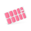 Nail Art. Stickers Gel Nails Simple neon pink 24 pcs.