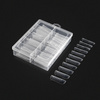 Forms DUAL for acrylic gel, clear, square 100 pcs.