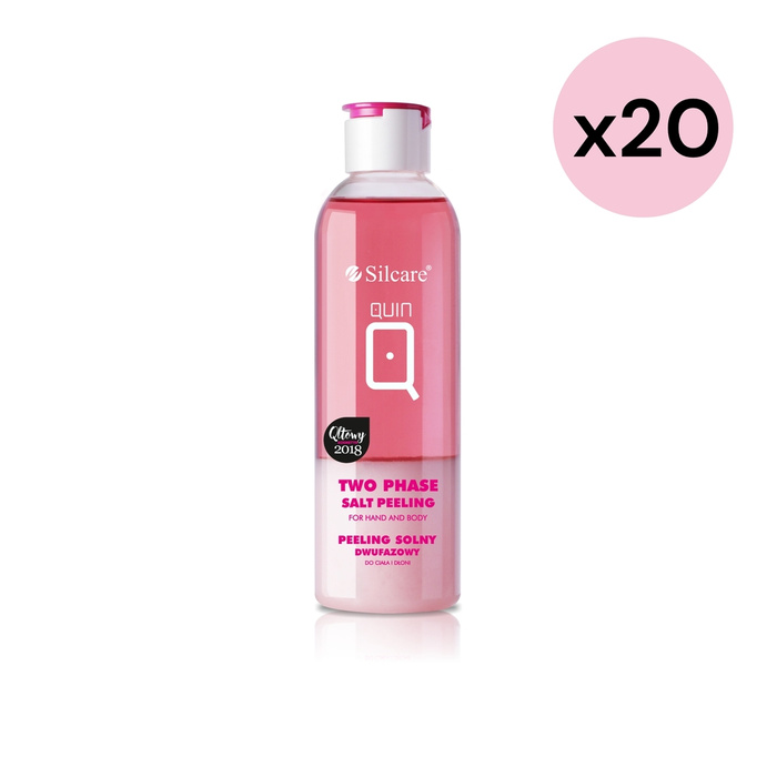 Zestaw Peeling dwufazowy do dłoni i ciała QUIN solny z olejem z awokado 200 ml (x20)