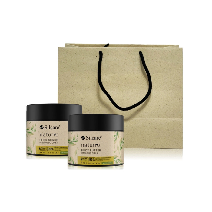 Set per la cura della pelle in borsa - Scrub corpo vegano Naturro + Burro corpo Naturro