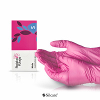 Nitrile gloves DOMAN RAJSKA FUKSJA S (100szt.)