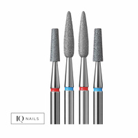 Set Valentine's Day IQ Nails Drill Bit - Tapered Cone (2 pcs) and Flame (2 pcs)