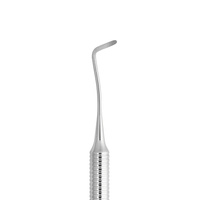 Pala/spatola per pedicure (curette + spingitore arrotondato)